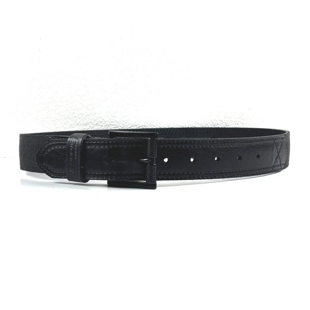Dickies Belt Men 32 Black Leather Trim Webbed Utility 11GD030001 Workwear Rugged